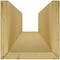 Ekena Millwork 3-Sided (U-beam) Rough Cedar Endurathane Faux Wood Ceiling Beam, Factory Prepped, 12"W x 8"H  x 20'L BMRC3C0120X080X240UN - alternate 6